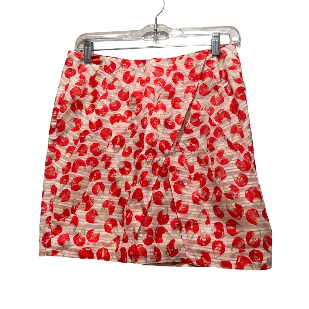 Anthropologie Leifsdottir Silk Organza Petal Skirt Size 0 Mini Preppy Coquette